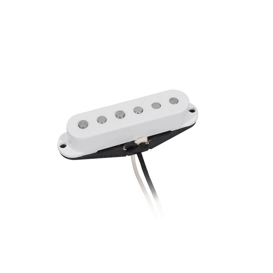 Boston VSC62NWH single coil elektromos gitár hangszedő, nyaki pozíció, Alnico 5, fehér