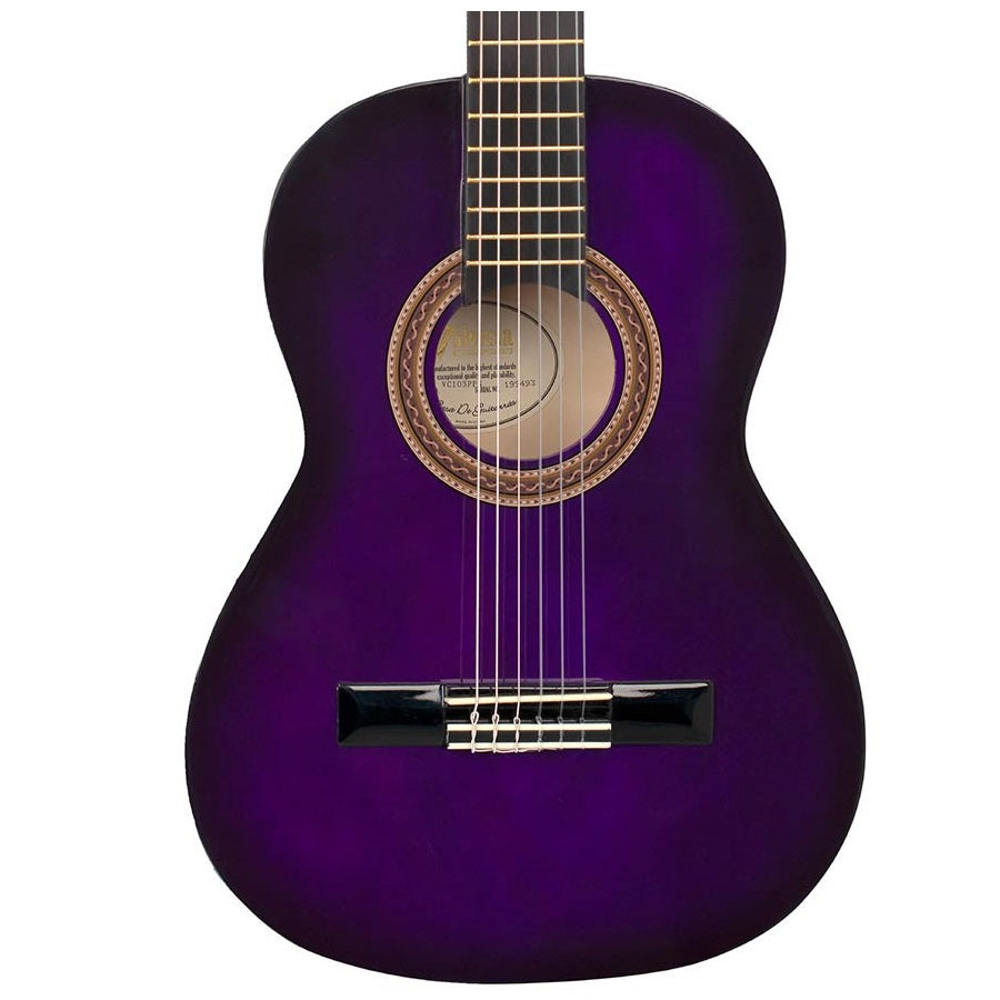 Valencia VC103PPS 3/4 Klasszikus tanuló gitár, Lila Purple Sunburst