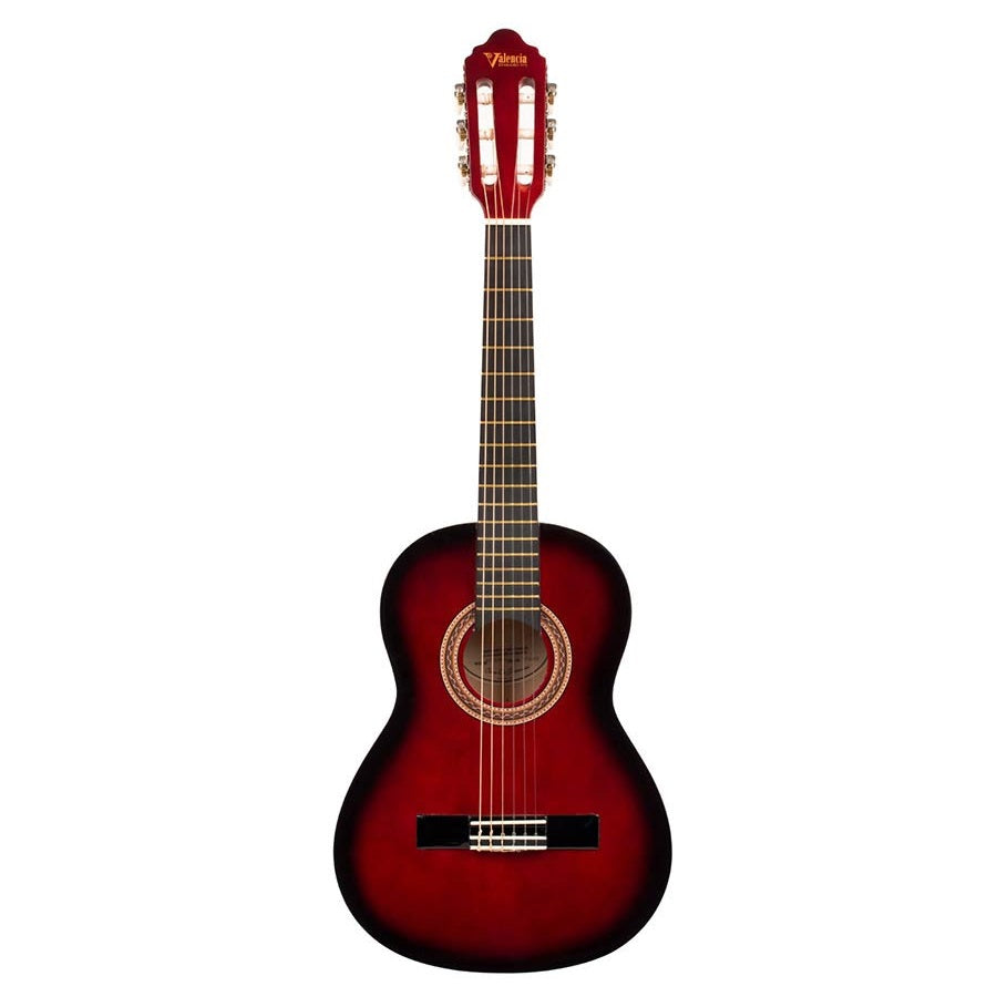 Valencia VC102RDS 1/2 Klasszikus gitár, Piros Red Sunburst
