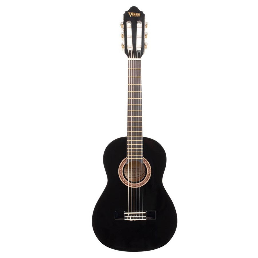 Valencia VC101BK Klasszikus tanuló gyerek gitár 1/4, Fekete