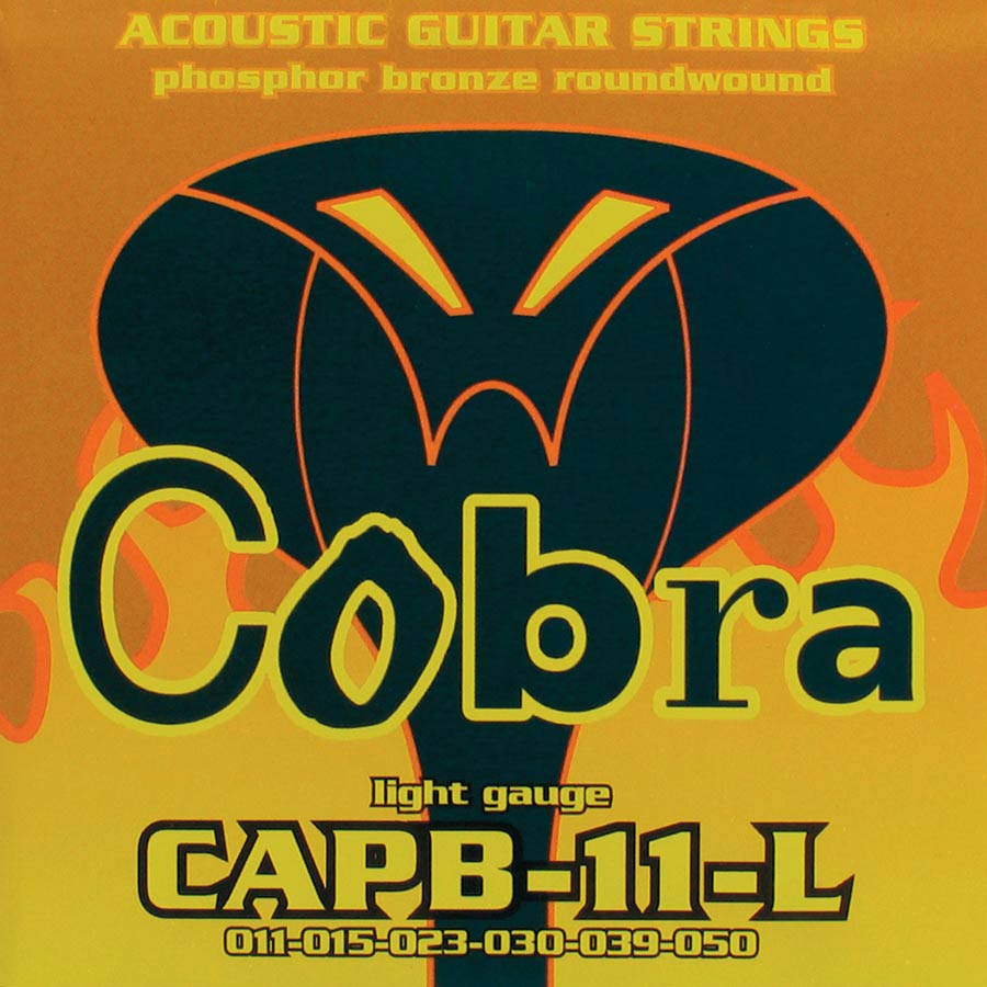 Cobra CAPB11L akusztikus gitárhúr készlet, Phosphor Bronze, Extra Light 011–050
