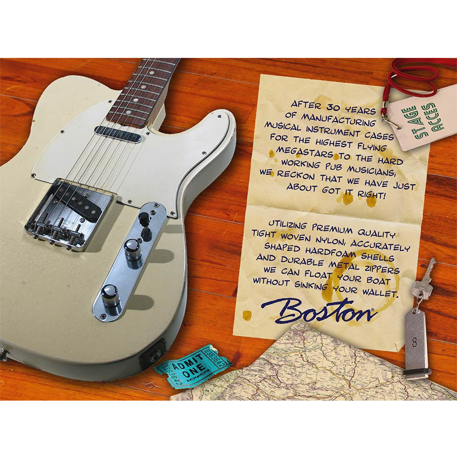 Boston CEB250 Bass gitár tok (softcase), polisztirol párnázás, zseb, vállpánt