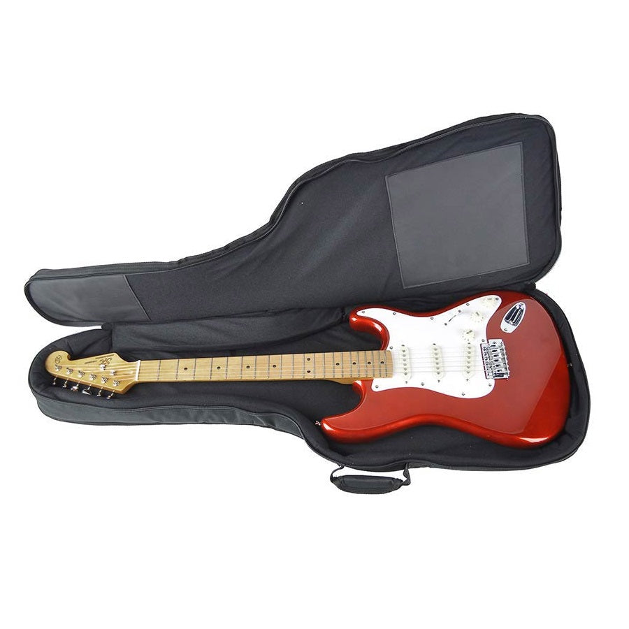 Boston E15BG prémium elektromos gitártok, 15 mm-es bélés, fekete/szürke