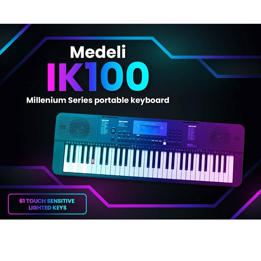 Medeli IK100 Világító billentyűs szintetizátor, 480 hangszín, USB-MIDI
