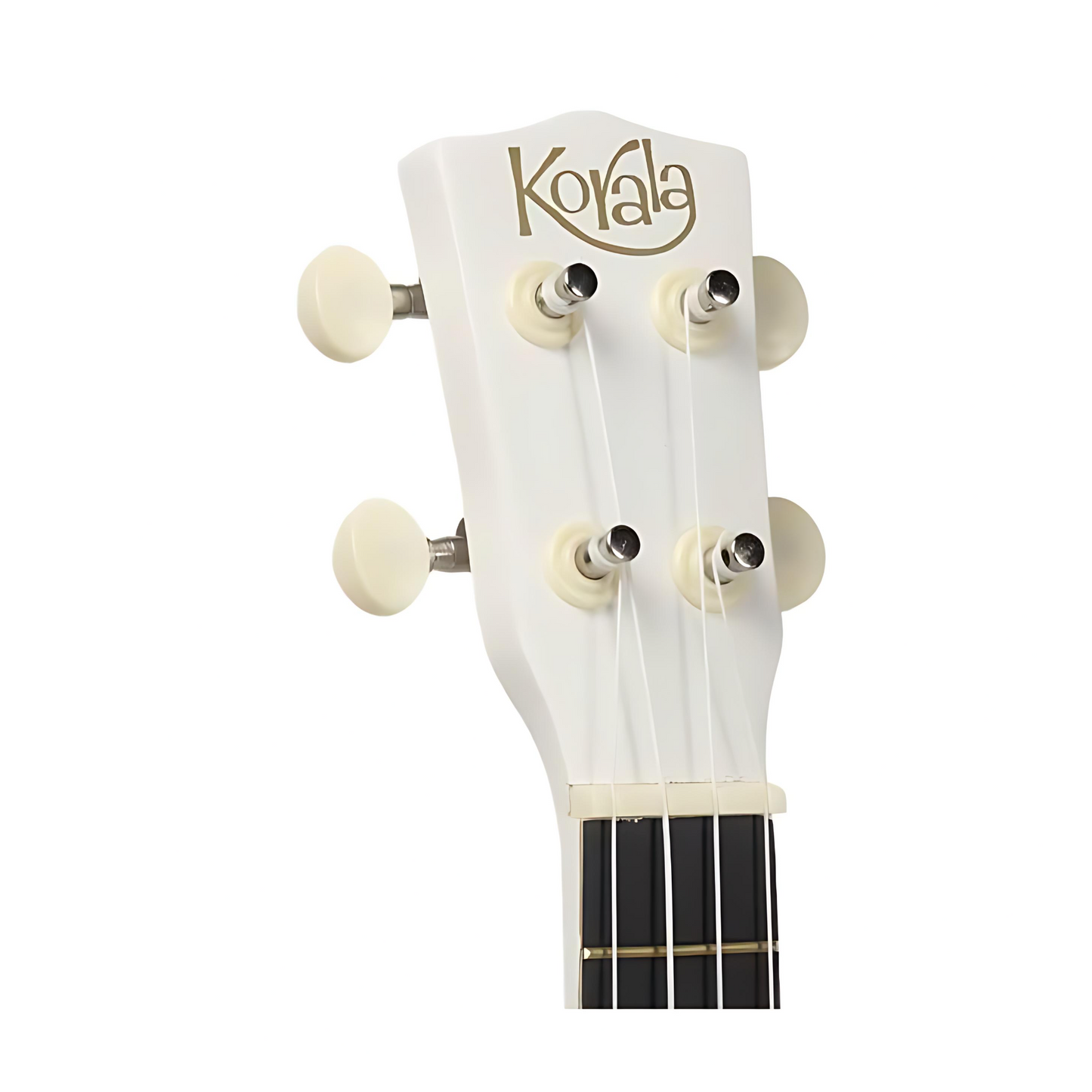 Korala UKS15WH Szoprán ukulele készlet, 3 pengető, matt fehér (tok nélkül)