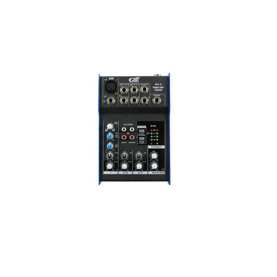 Gatt Audio MX5 analóg keverő, 5 csatorna, EQ, tápegység mellékelve