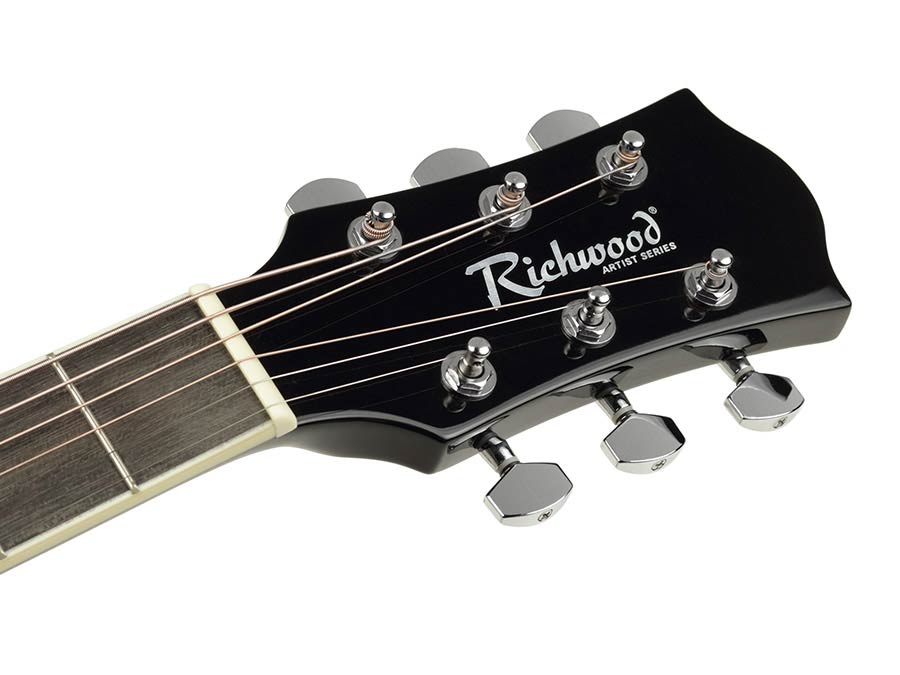 Richwood RD12BK Artist Dreadnought akusztikus gitár, fekete