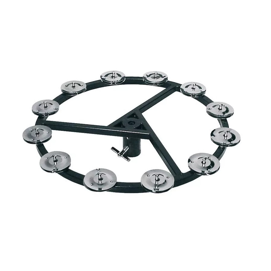 Hayman SNTA1012 Hi-hat tamburin, 10", 12 krómozott csörgő, műanyag keret