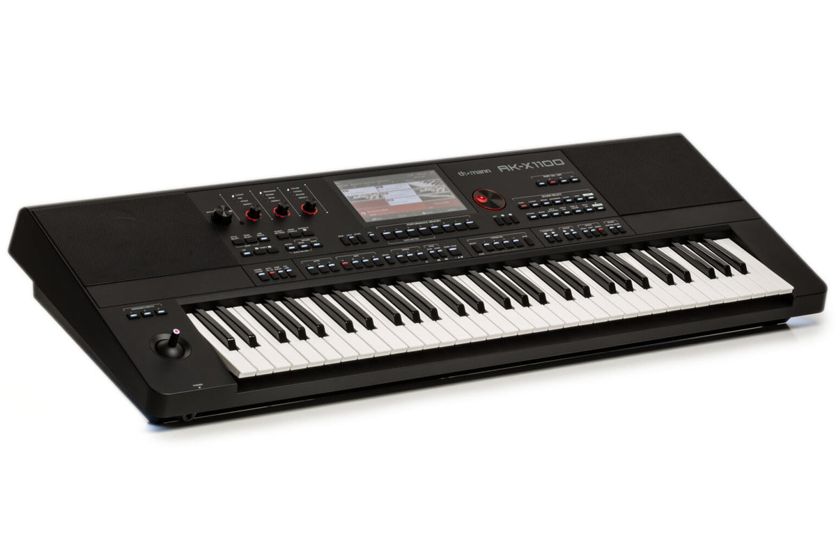 Thomann AKX1100 arranger keyboard, 61 billentyű, 7” érintőkijelző, 1100 hangszín