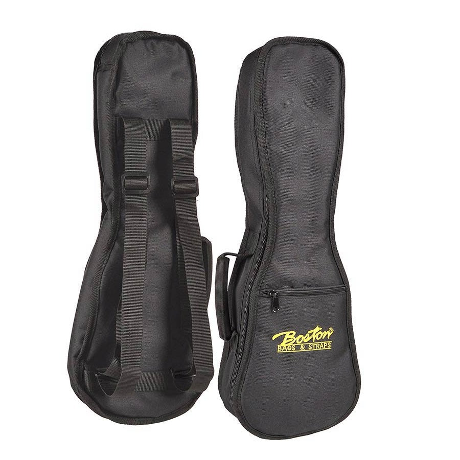 Boston UK10 szoprán ukulele tok, 10 mm-es bélés, fekete