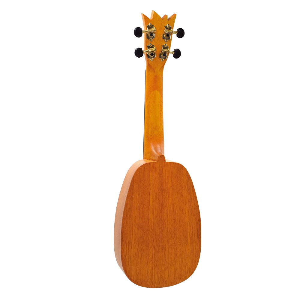 Mahalo ME1P Szoprán ukulele, természetes kivitel, ananász mintás, tok és 3 pengető