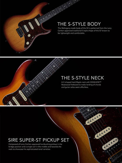 Sire Larry Carlton S3TS elektromos gitár, sunburst