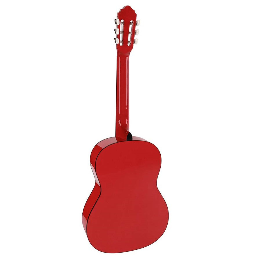 Salvador Kids CG144RD 4/4 Klasszikus gitár kezdőknek, fényes piros