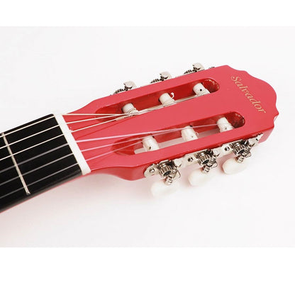 Salvador Kids CG144RD 4/4 Klasszikus gitár kezdőknek, fényes piros