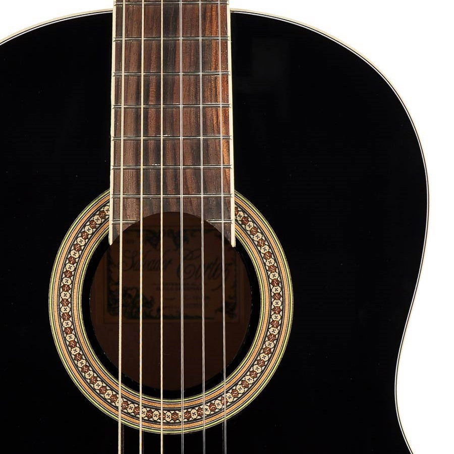 Salvador Cortez CC10BK Klasszikus gitár 4/4, fekete fényes