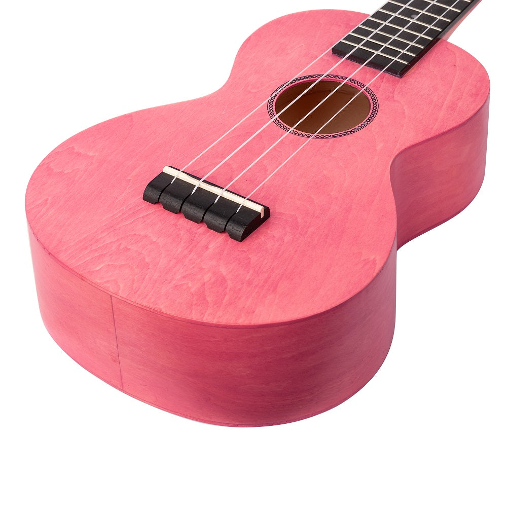 Mahalo ML2CP Koncert ukulele szett, tok, 3 pengető, Rózsaszín