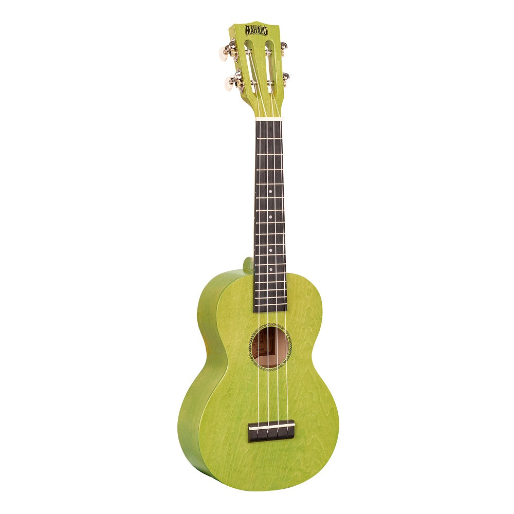 Mahalo ML2SG Koncert ukulele szett, tok, 3 pengető, Tengerzöld