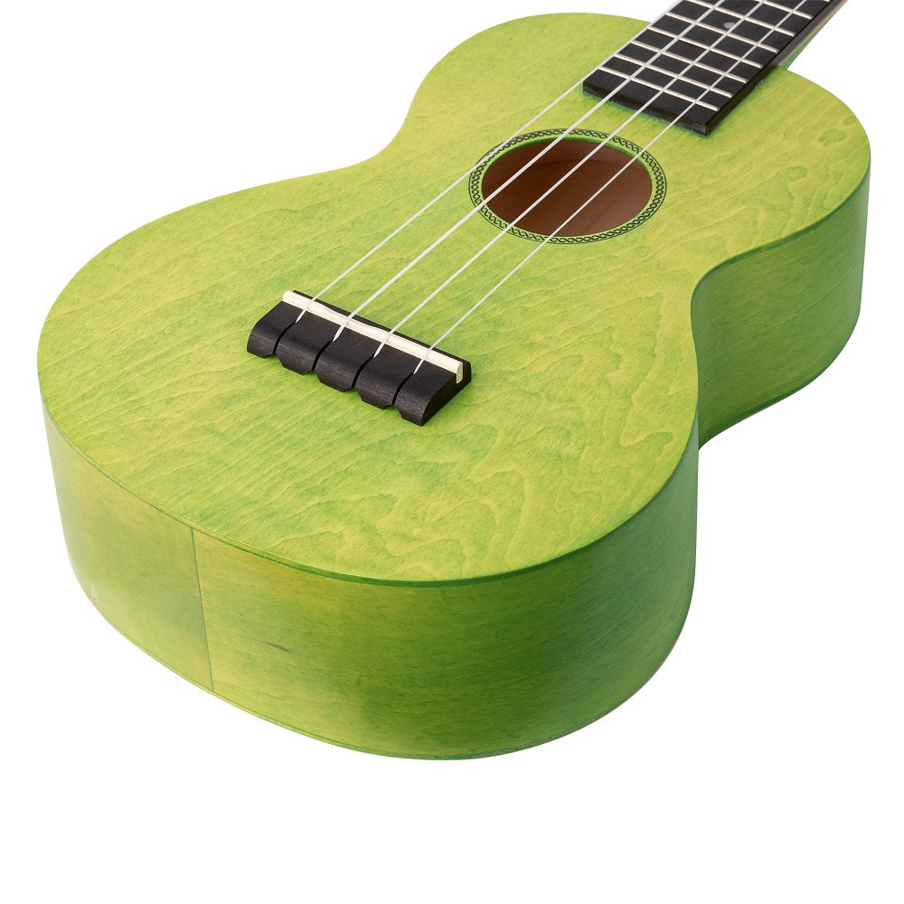 Mahalo ML2SG Koncert ukulele szett, tok, 3 pengető, Tengerzöld