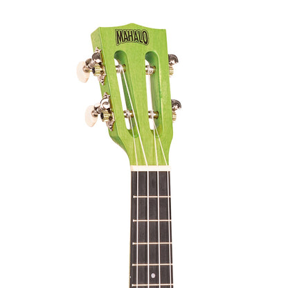 Mahalo ML2SG Koncert ukulele szett, tok, 3 pengető, Tengerzöld