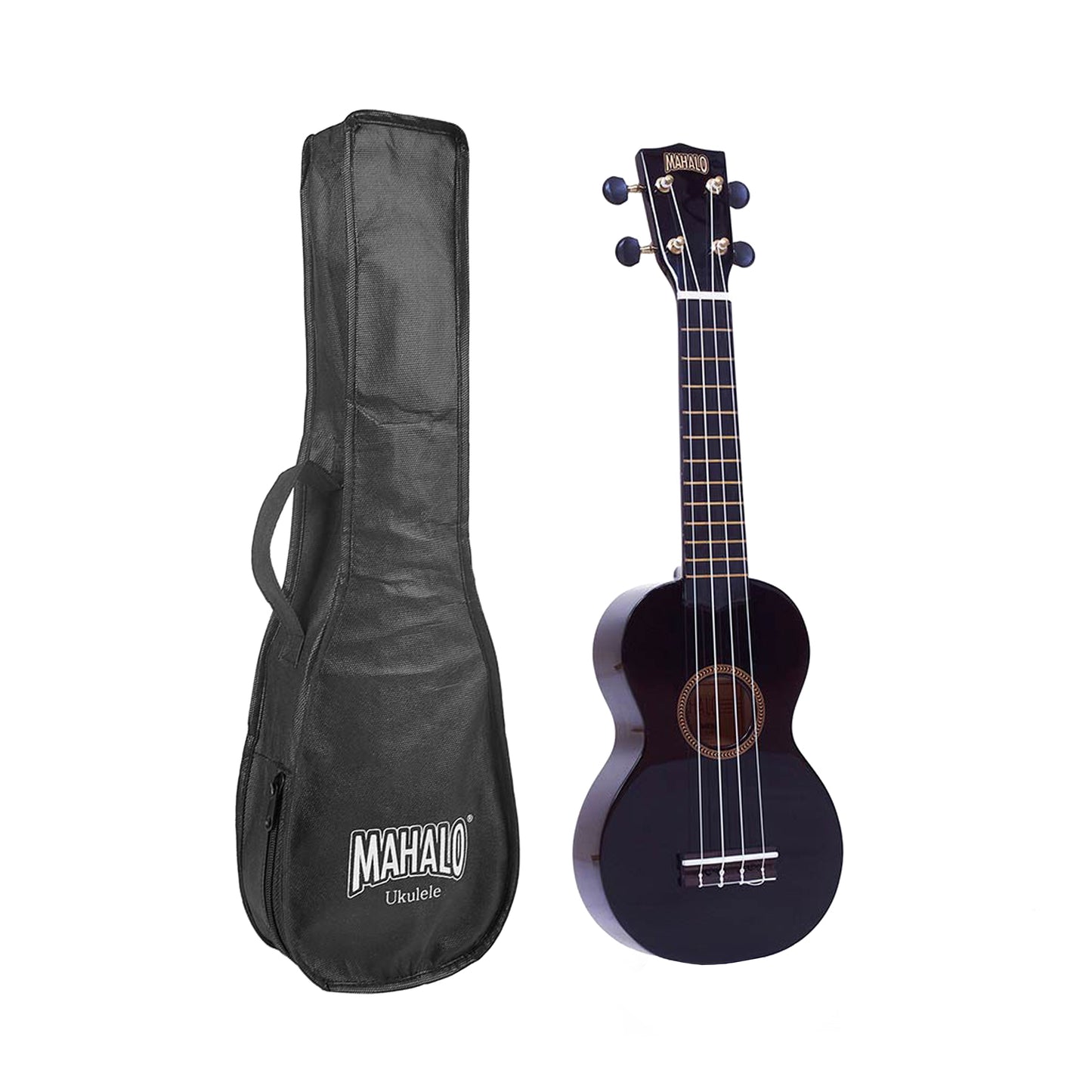Mahalo MR1BK Szoprán ukulele, fényes fekete, tok mellékelve