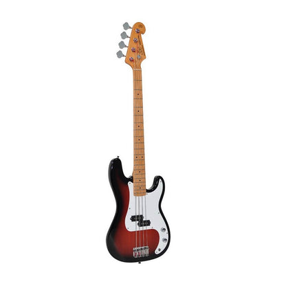 SX SPB572TS Elektromos basszusgitár, sunburst, puhatokkal