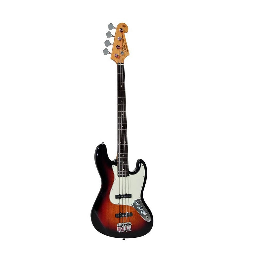 SX SJB623TS J-Style elektromos basszusgitár, sunburst, puhatokkal