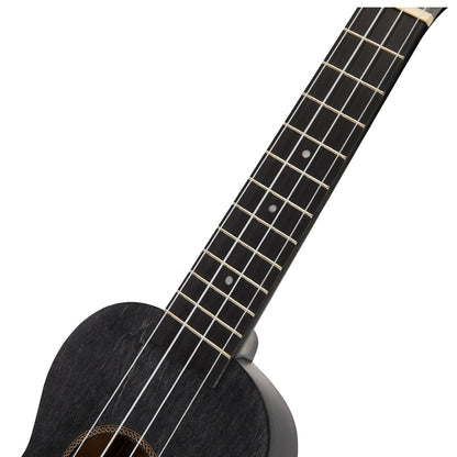 Mahalo MS1TBK Szoprán Slimline ukulele, fekete, tokkal