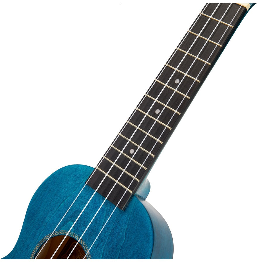 Mahalo MS1TBU Slimline Szoprán ukulele, kék, tokkal