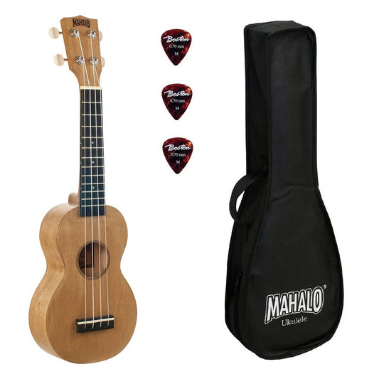 Mahalo ML1SD Island Series Szoprán ukulele, Sand Dune matt felület, tokkal