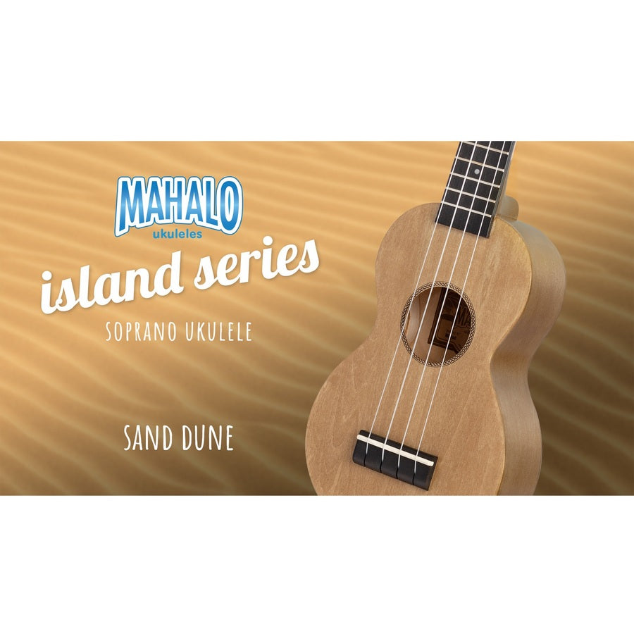 Mahalo ML1SD Island Series Szoprán ukulele, Sand Dune matt felület, tokkal