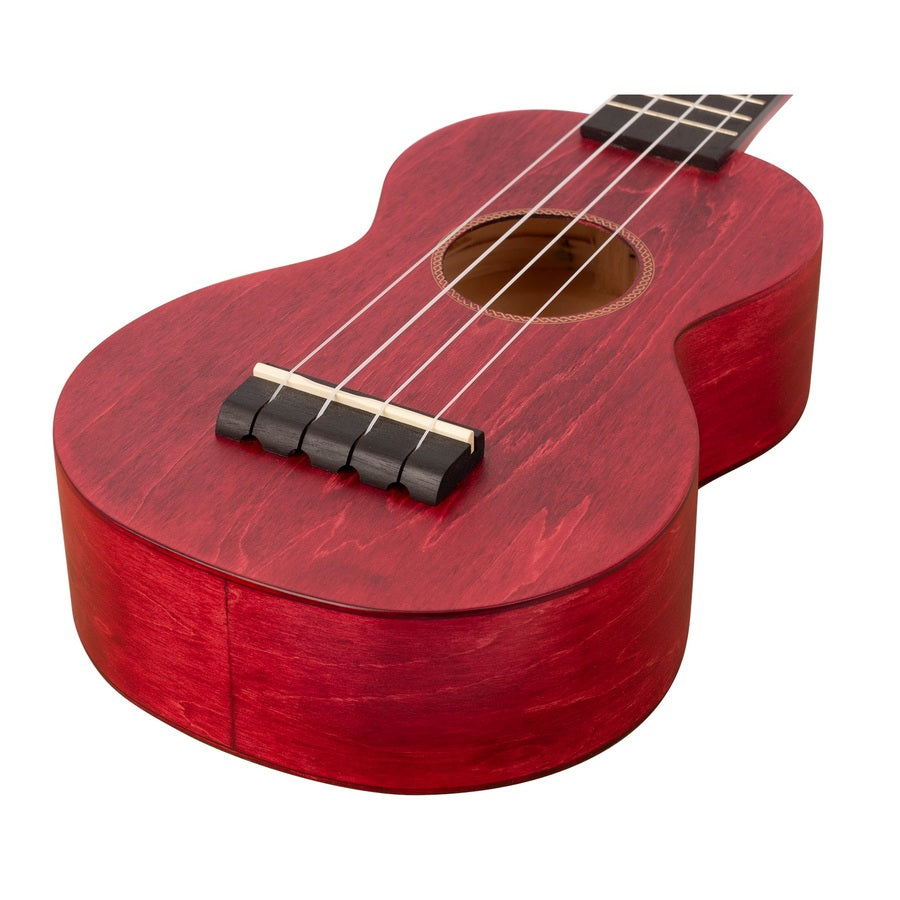 Mahalo ML1CR Island Series Szoprán ukulele, Cherry Red felület, tokkal