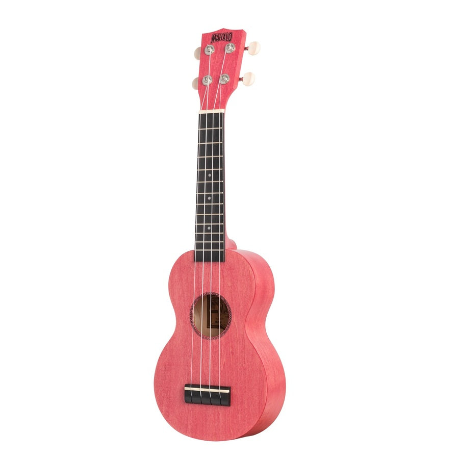 Mahalo ML1CP Island Series Szoprán ukulele, Coral Pink matt felület, tokkal