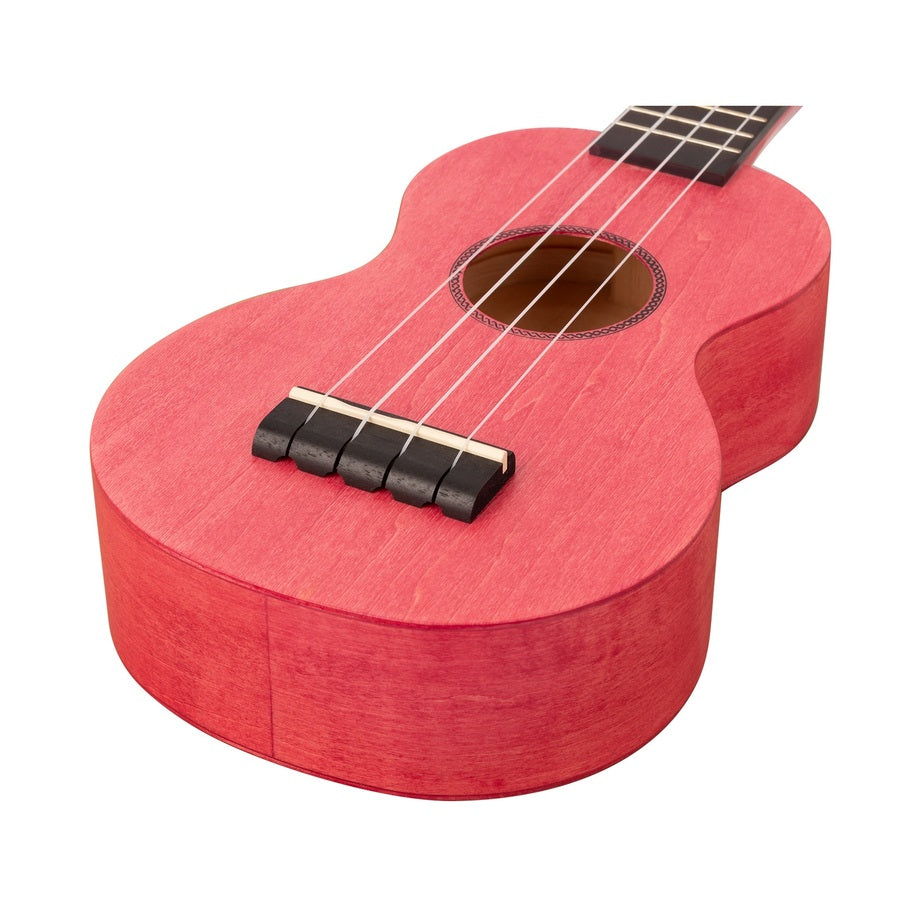 Mahalo ML1CP Island Series Szoprán ukulele, Coral Pink matt felület, tokkal