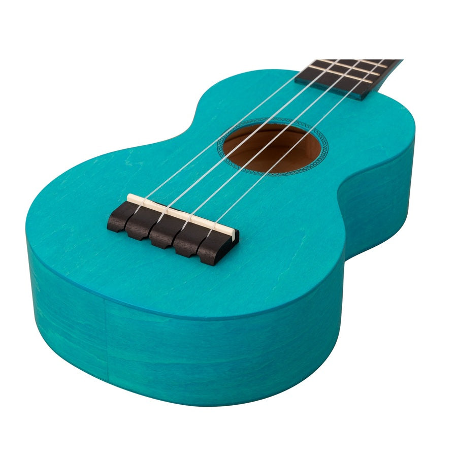 Mahalo ML1AB Island Series Szoprán ukulele, matt világoskék (Aqua Blue), tokkal