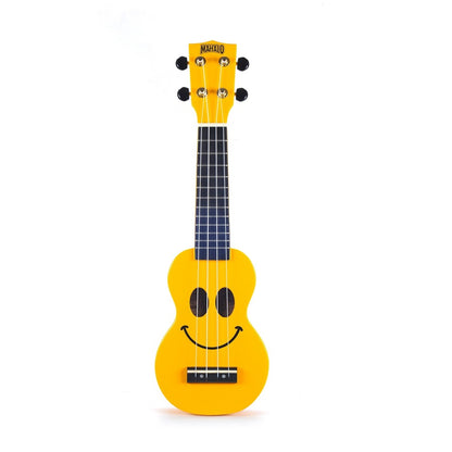 Mahalo SMILINOYW Sopranissimo ukulele, sárga „Smile” design, tok és pengetők
