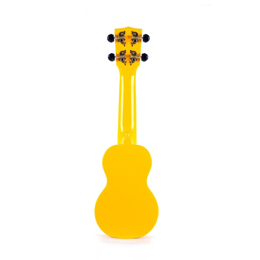Mahalo SMILINOYW Sopranissimo ukulele, sárga „Smile” design, tok és pengetők