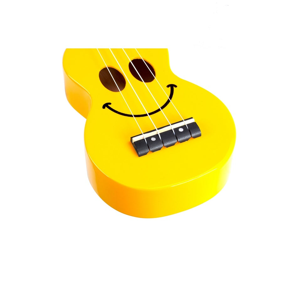 Mahalo SMILINOYW Sopranissimo ukulele, sárga „Smile” design, tok és pengetők