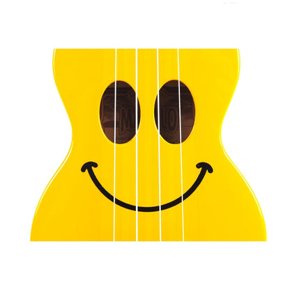 Mahalo SMILINOYW Sopranissimo ukulele, sárga „Smile” design, tok és pengetők