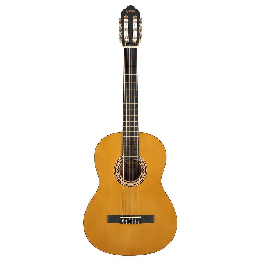 Valencia VC204L Klasszikus gitár 4/4, natur balkezes, Hangszer beállítással