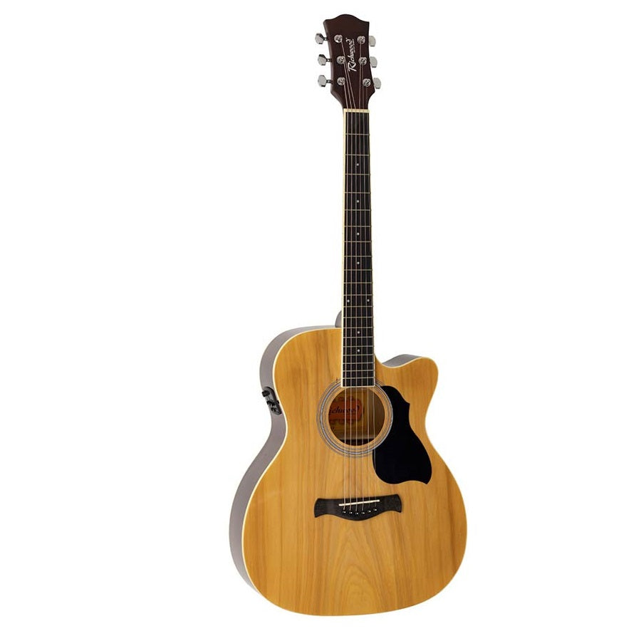 Richwood RA12CE Akusztikus elektro-akusztikus auditorium gitár, 6 húros, natúr, tokos