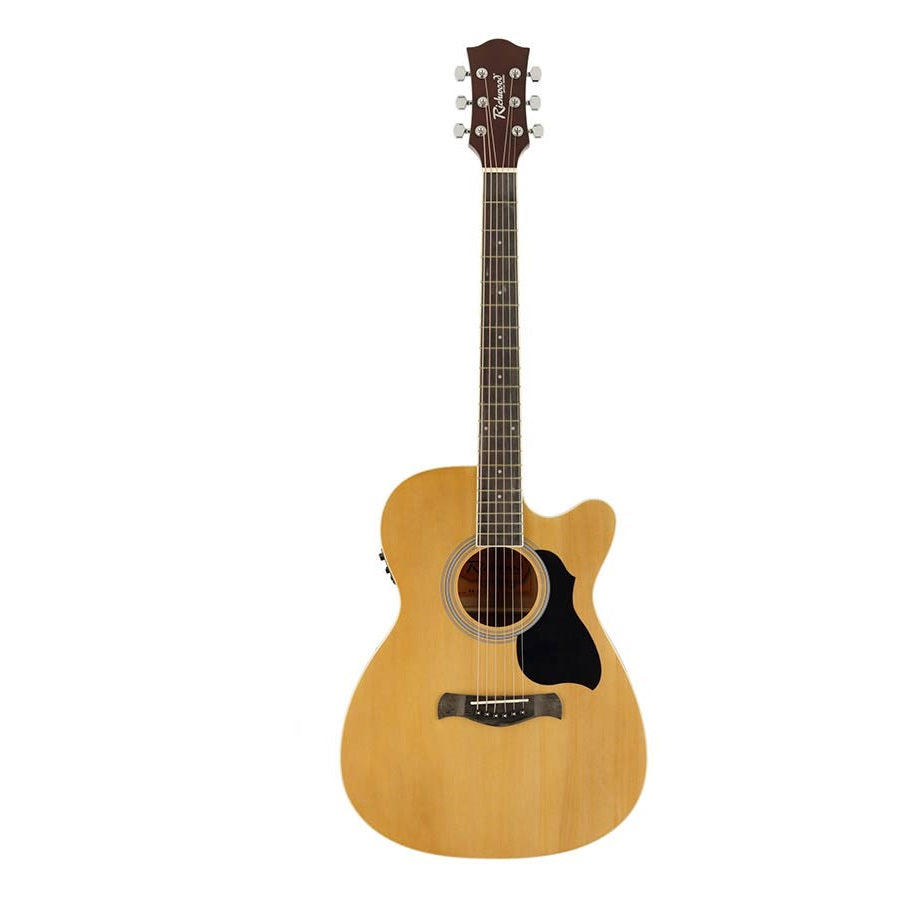 Richwood RA12CE Akusztikus elektro-akusztikus auditorium gitár, 6 húros, natúr, tokos