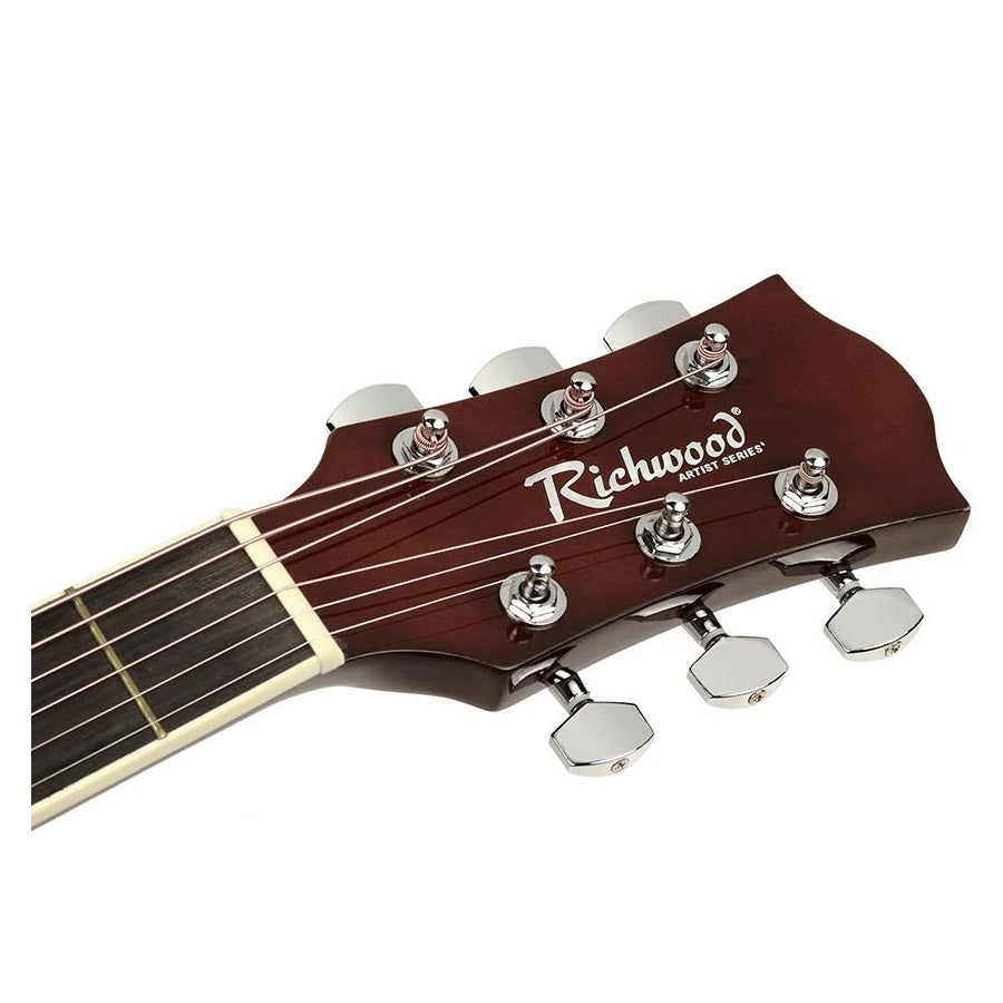 Richwood RA12CE Akusztikus elektro-akusztikus auditorium gitár, 6 húros, natúr, tokos