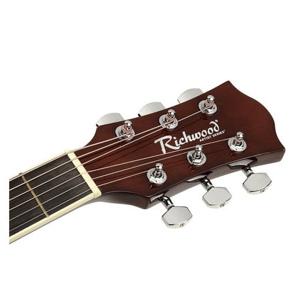 Richwood RA12CE Akusztikus elektro-akusztikus auditorium gitár, 6 húros, natúr, tokos