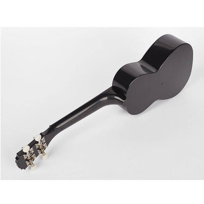 Korala PUC20BK Koncert ukulele, polikarbonát, fekete, 61 cm, 3 darabos pengető készlettel