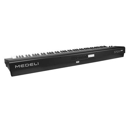 Medeli SP201+BK Digitális színpadi zongora, K6S billentyűzet, Bluetooth, Szatén fekete