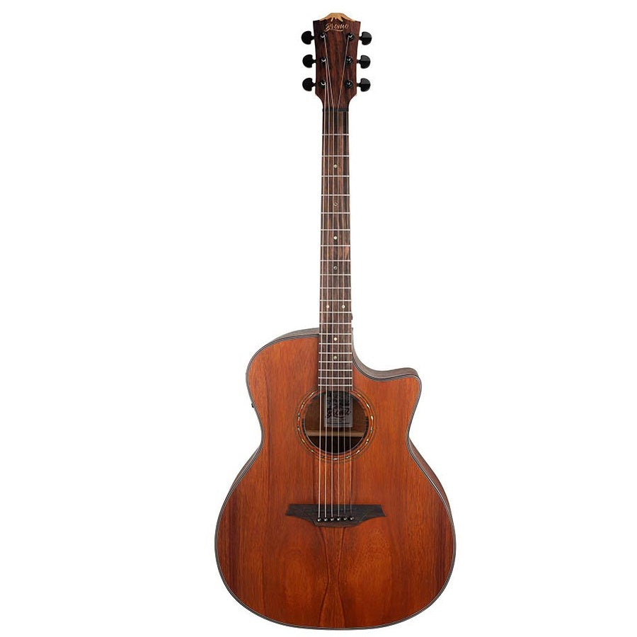 Bromo BAT2MCE Elektro-akusztikus auditorium gitár, 6 húros