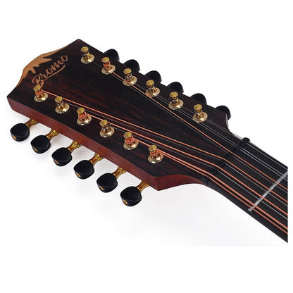 Bromo BAT4CE12 12 húros auditorium elektro-akusztikus gitár, tokkal