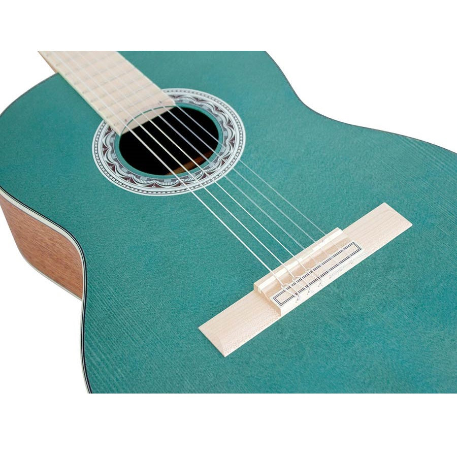 Valencia VC354AB 4/4 Klasszikus gitár, Sitka fenyő & mahagóni, Aqua Blue