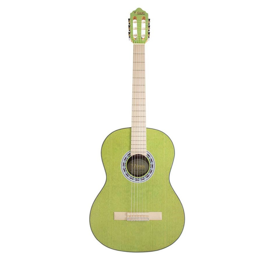Valencia VC354GN 4/4 Klasszikus gitár, Sitka fenyő & mahagóni, szatén zöld