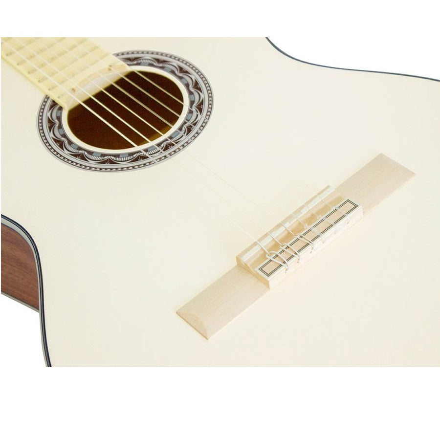 Valencia VC354VR 4/4 Klasszikus gitár, Sitka fenyő & mahagóni, szatén elefántcsont